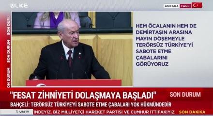 MHP lideri Devlet Bahçeli "MHP heyete katılmaya hazırdır" dedi