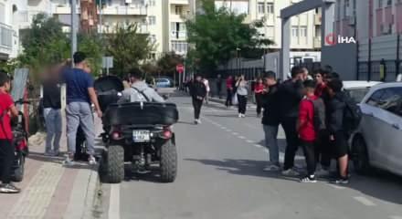 Motosikletine abartılı egzoz takan ehliyetsiz çocuk sürücüye ceza yağdı