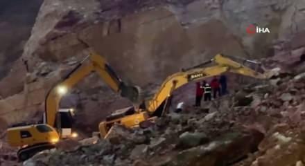 Ordu’da taş ocağında feci kaza! 2 kişi enkaz altında kaldı