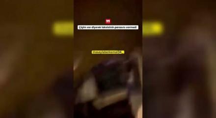 Akıllara durgunluk veren anlar: 350 liralık taksi ücretini ödememek uydurduğu bahane çıldırttı!