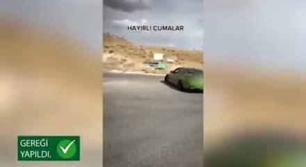 Nevşehir'de drift atan sürücüye 65 bin 69 lira ceza kesildi