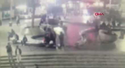 Taksim'de kapkaç terörü! Şüpheli kaptı ama kaçamadı