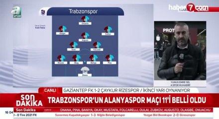 Trabzonspor'un ilk 11'i belli oldu!
