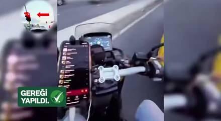 Trafikte akrobatik hareketler yapan maganda hakkında gereği yapıldı