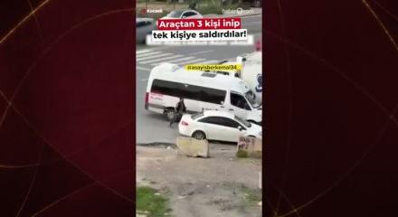Trafikte sinirler iyice gerildi! Meydan muharebesi gibi kavga 