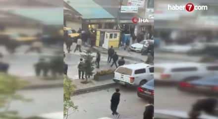 Yüksekova'da cadde ortasında kavga