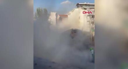 Ankara'da kontrollü yıkım sırasında bina çöktü