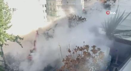 Ankara'da kontrollü yıkım sırasında bina çöktü