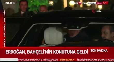 Cumhurbaşkanı Erdoğan, MHP Genel Başkanı Devlet Bahçeli'yi Ankara'daki konutunda ziyaret ediyor