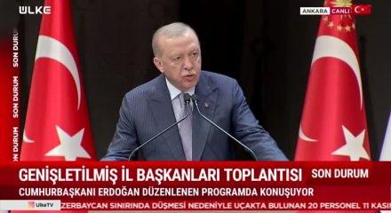 Cumhurbaşkanı Erdoğan "Millet olarak hepimizin başı sağolsun!" dedi