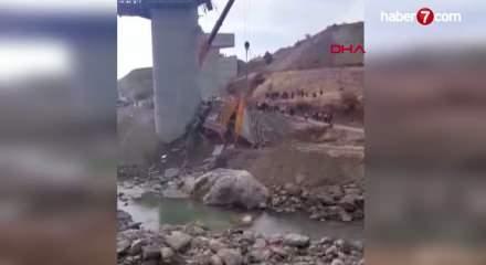 Diyarbakır'da köprü inşaatında çökme! 4 kişi yaralandı, 2 kişi enkaz altında