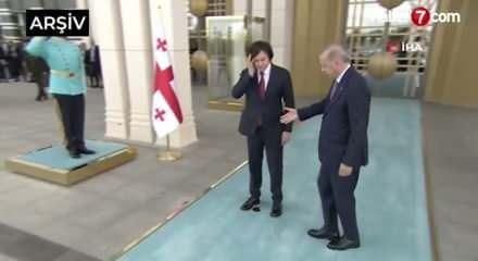 Erdoğan ve Gürcistan Başbakanı Kobakhidze, düşen kargo uçağını görüştü