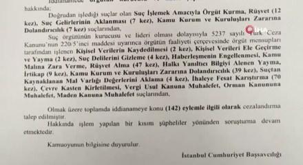 İBB iddianamesi tamamlandı