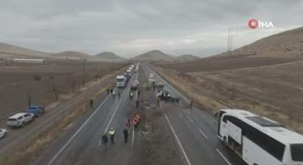 Kayseri’de aynı yolda 2 kaza: 1 ölü, 2 yaralı