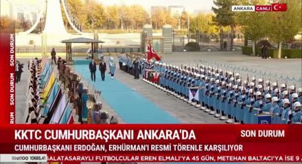 KKTC Cumhurbaşkanı Erhürman Ankara'da!
