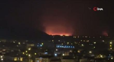 Kuş cenneti olan Nehil Sazlığı yanıyor! Yangın tüm ilçeden görüldü