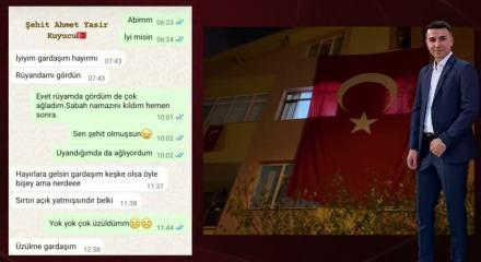 Şehit Kuyucu'nun kız kardeşiyle son mesajı yürekleri yaktı: Hayır mı, rüyanda mı gördün?