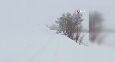 Sivas'ta yoğun kar yağışı!