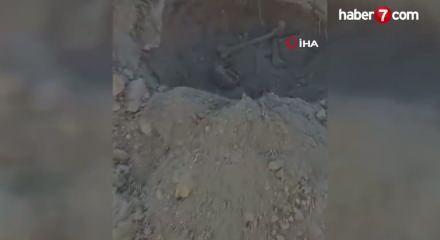 5 toprak küpün içerisinde insana ait kemik parçaları bulundu