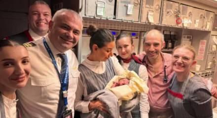 Havada doğum sürprizi!