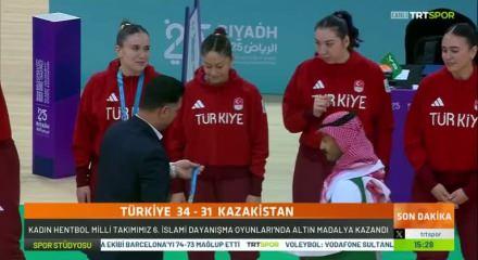 A Milli Kadın Hentbol Takımı, 6. İslami Dayanışma Oyunları'nda şampiyon oldu
