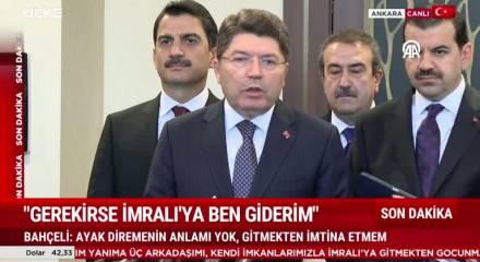 Adalet Bakanı Yılmaz "İmamoğlu'nun davasının TV'den yayınlanabilir mi?" sorusuna cevap verdi