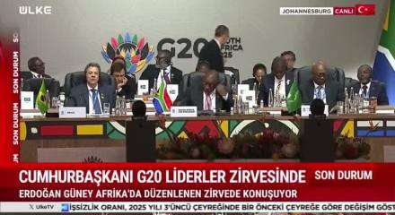 Başkan Erdoğan G20 Liderler Zirvesi'nin ikinci oturumunda hitap etti