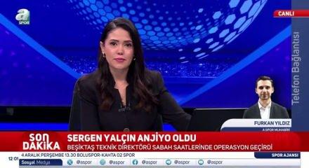 Beşiktaş, Sergen Yalçın'ın anjiyo olduğunu açıkladı