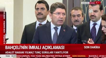 Adalet Bakanı Yılmaz Tunç Demirtaş'ın tahliyesi hakkında konuştu