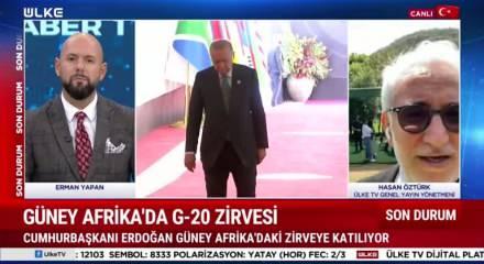 Hasan Öztürk'ten G20 yorumu: Başkan Erdoğan Güney Afrika Cumhurbaşkanı'na bizzat destek vermek için katıldı