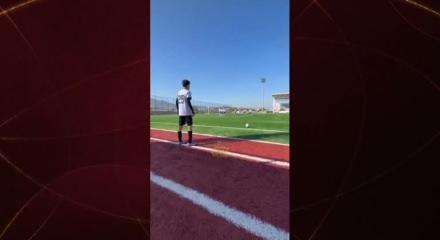 Henüz 13 yaşında! Attığı golle ağızları açık bıraktı