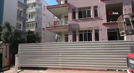 Kentsel dönüşüm için boşaltılan binadaki yangında erkek cesedi çıktı