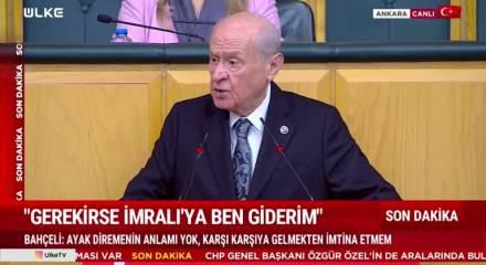 MHP lideri Bahçeli "İmamoğlu'nun davası TRT'den canlı yayınlansın" dedi