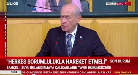 MHP lideri Devlet Bahçeli "Gerekirse yanıma üç arkadaşımı alıp İmralı'ya giderim!" dedi.
