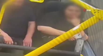 Minibüste kızı taciz etti