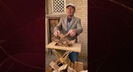 Özbekistan'da el işi rahle  görenleri mest etti! 