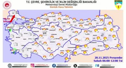 Sıcaklıklar artıyor! İşte 20 Kasım il il hava durumu