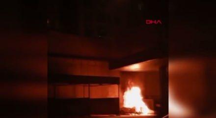 Akaryakıt istasyonunda korku dolu anlar!