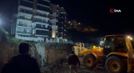 Amasra'da inşaat alanında göçük meydana geldi