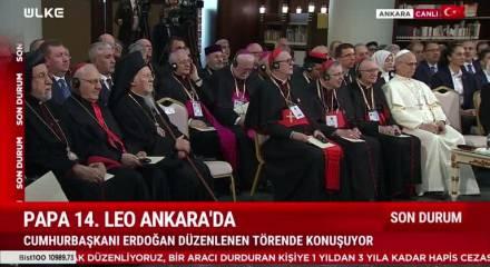 Cumhurbaşkanı Erdoğan ile Papa 14. Leo ortak basın toplantısı yaptı