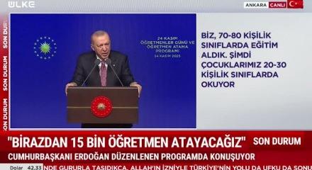 Cumhurbaşkanı Erdoğan: Eğitimde 100 yıldır çözülemeyen meseleler var