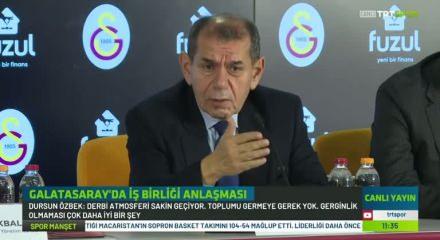 Galatasaray Başkanı Dursun Özbek'in Ocak ayı transferi sözleri taraftarın yüreğine su serpti