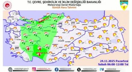 Meteoroloji yeni haftada yurt genelinde beklenen hava durumunu paylaştı
