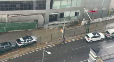 İstanbul'da dolu etkili oldu