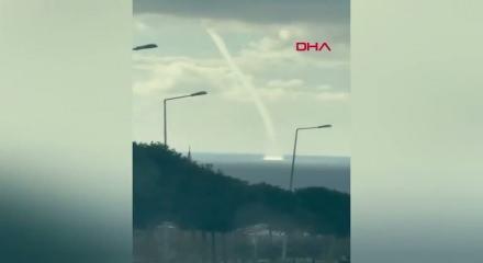 İstanbul’da hortum görüldü