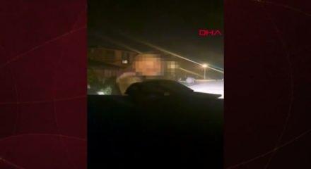 Zabıtanın işlem yaptığı dilenci soyunarak kaçtı