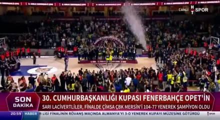 30. Basketbol Kadınlar Cumhurbaşkanlığı Kupası'nı Fenerbahçe Opet kazandı