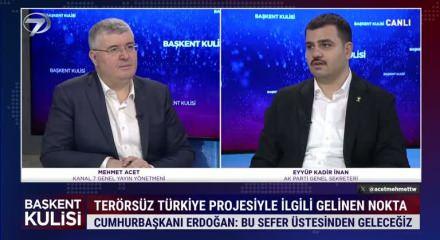AK Parti Genel Sekreteri Eyyüp Kadir İnan Terörsüz Türkiye projesinde gelinen son durumu yorumladı