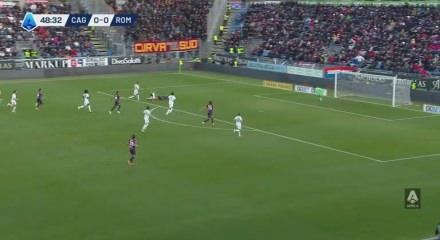 Zeki Çelik kırmızı kart gördü, Roma Sardinya’dan eli boş döndü!