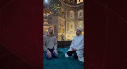 Almanyalı Yven, Ayasofya Camii'den Müslüman oldu